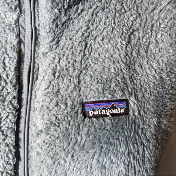 Patagonia Los Gatos Vest Women’s Size Large Teal Green Fleece Full Zip Sherpa - Picture 2 of 8